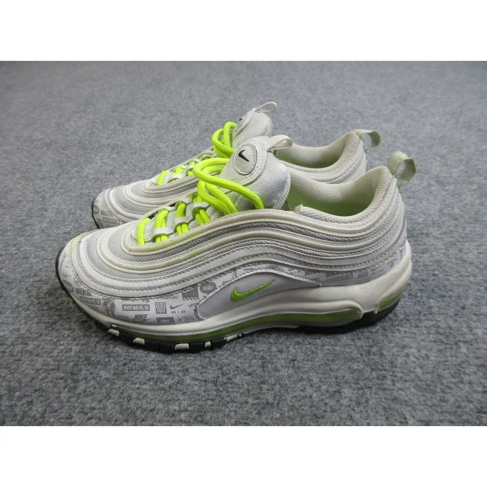 Nike Air Max 97 Reflective Logos Shoes Size 6.5Y‎ Womens 8 921522-108 Sneakers